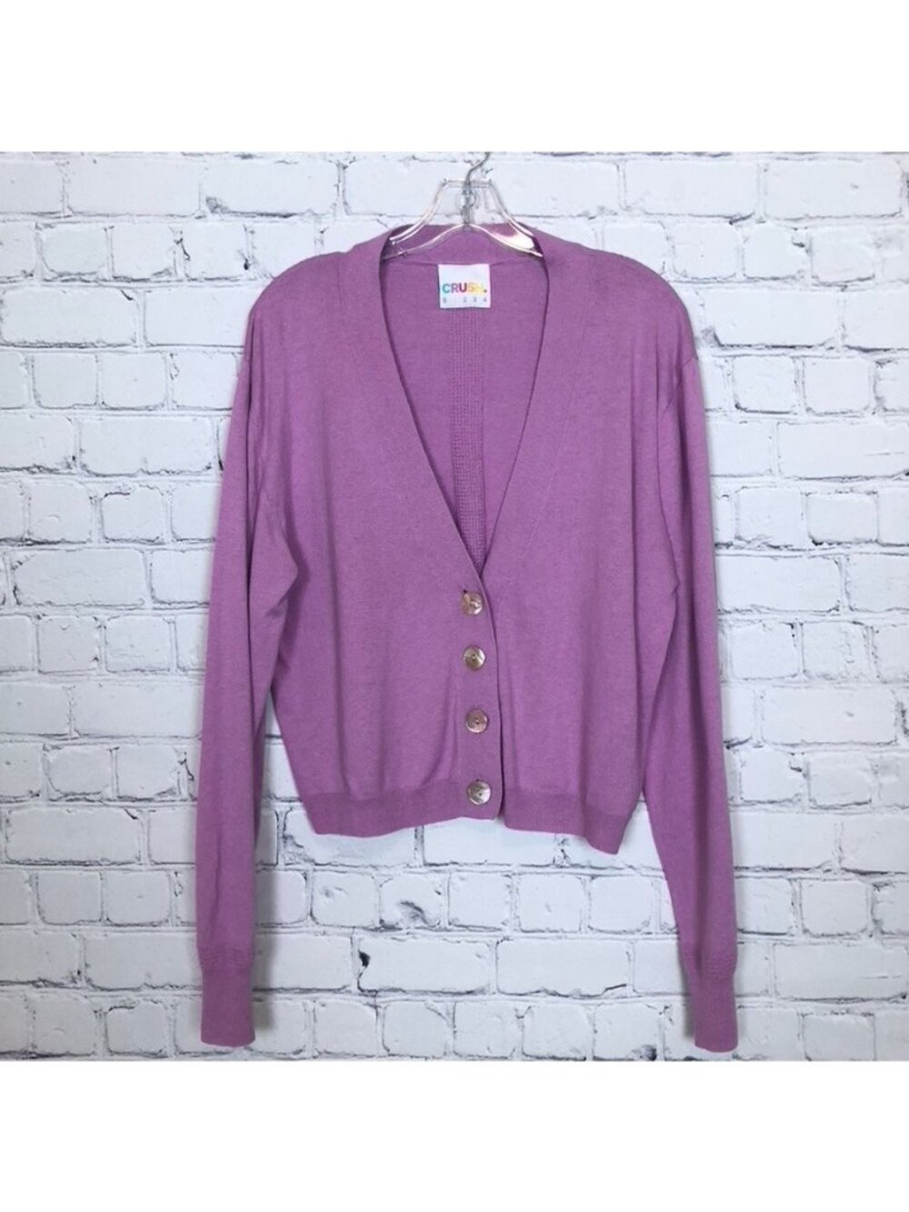 Crush Purple Cardigan Sweater Size 1